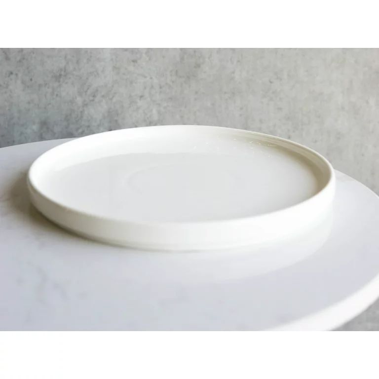 Pack Of 3 Kitchen Dining Modern White Large Coupe Dinner Lunch 9.5"D Plates | Walmart (US)