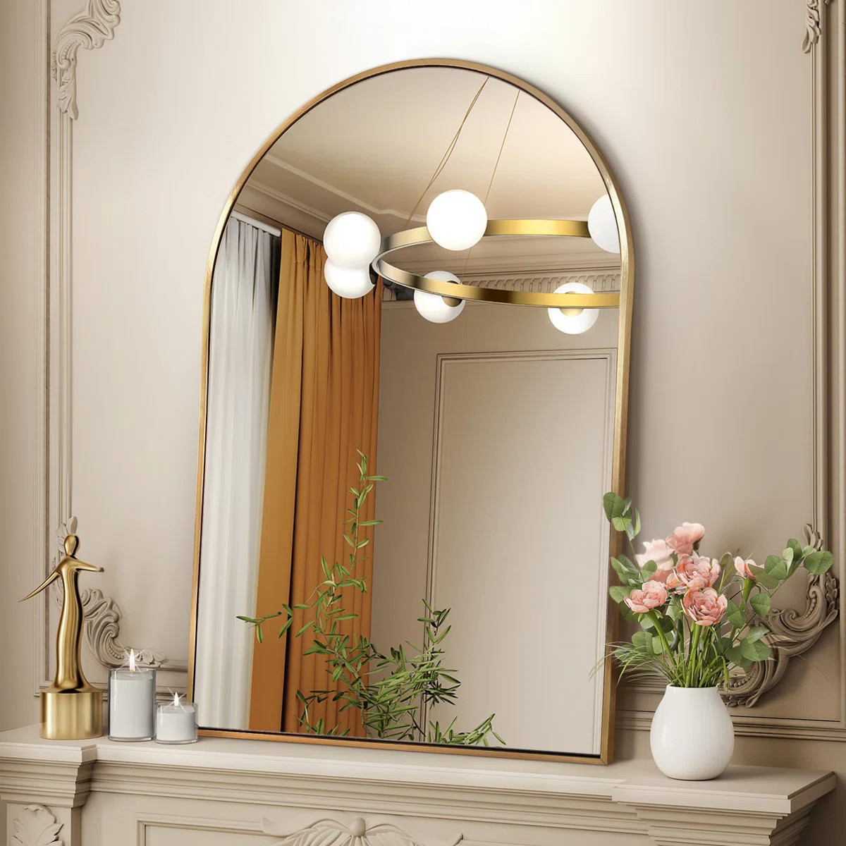 Arch Metal Arch Wall Mirror | Wayfair North America