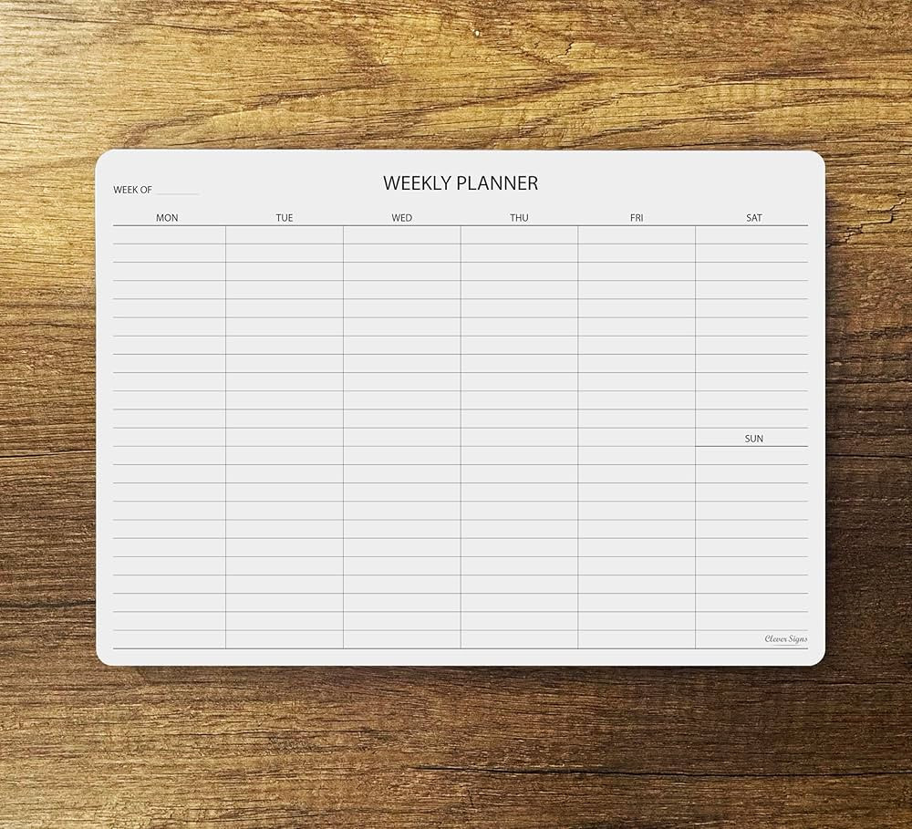 Weekly Planner Pad, Weekly To Do List Notepad, Tear Off Undated Weekly Planner Notepad, 50 Sheets... | Amazon (US)