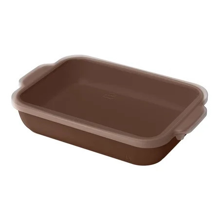 Beautiful 9”x 13” Stoneware Baker with Plastic Lid, Chocolate by Drew Barrymore | Walmart (US)