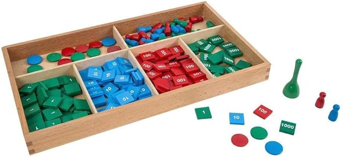 Montessori Math Materials - Stamp Game for Preschool Early Learning Tool | Amazon (US)