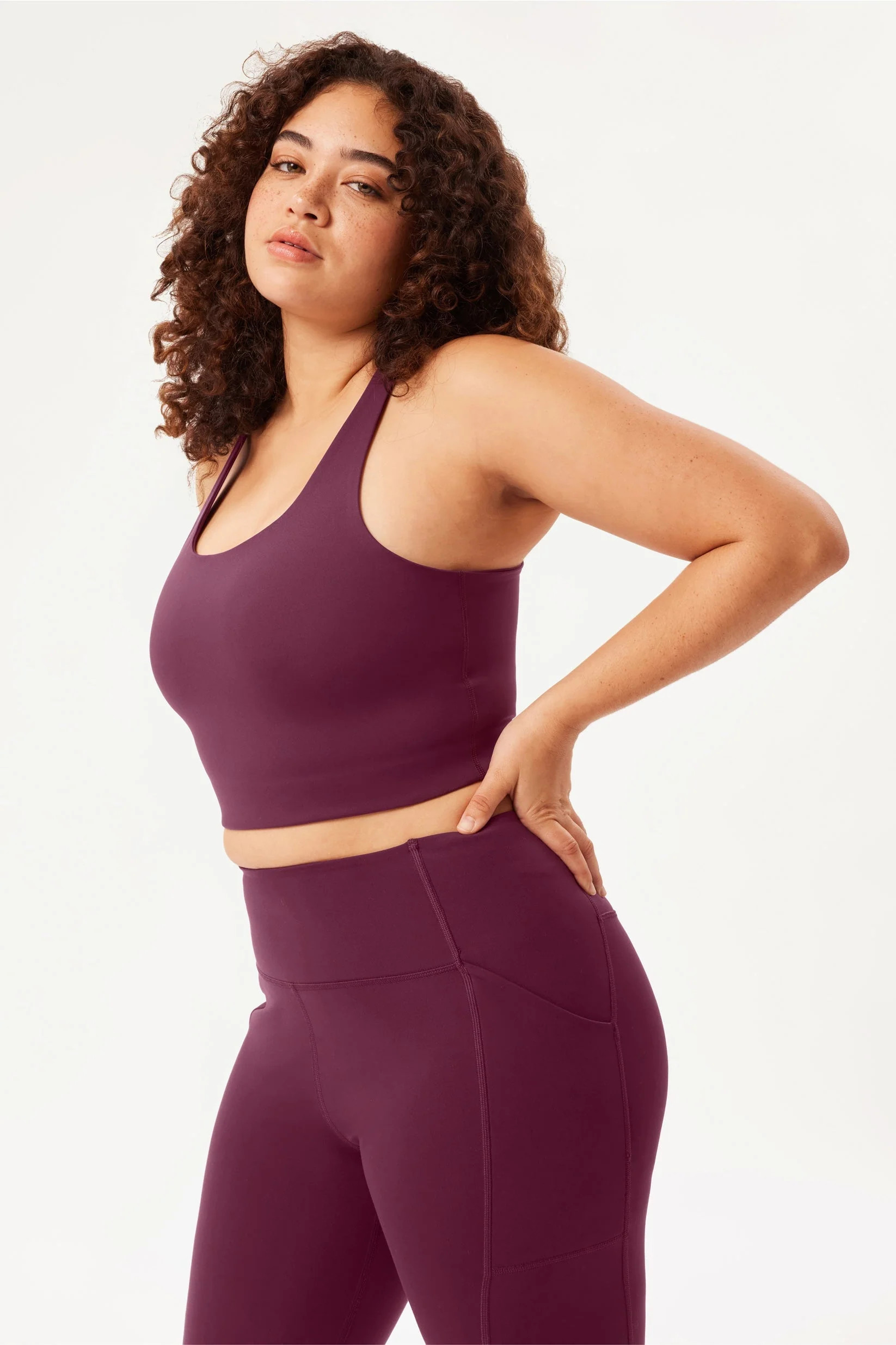 Plum Paloma Racerback Bra | Girlfriend Collective