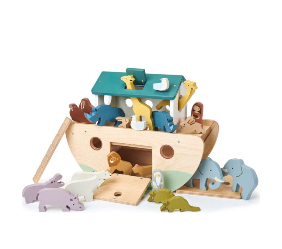 Beautifully crafted Noah’s art and toy set. This is of the highest quality and will last generations in your family. 

Designed to celebrate the natural world. The ark has a wide opening door on one side as well as a top hatch that lifts to reveal a double-deck interior. One end slides out to allow easy access to all the animals and a ladder makes it easy for them to climb in two by two. There is even a small window in the roof for those tall giraffes! 

#noahsark
#woodentoy
#biblicalgift
#babyshowergift
#babygift
#birthdaygift
#baptismgift

#LTKKids #LTKBaby #LTKBump