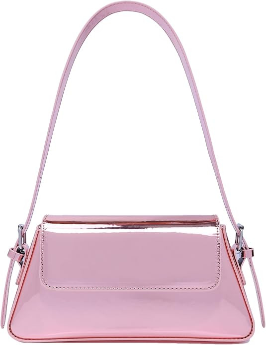 Women Small Shoulder Bag Cute Hobo Tote Handbag Evening Clutch Bag Y2k Sparkly Silver Purse for P... | Amazon (US)