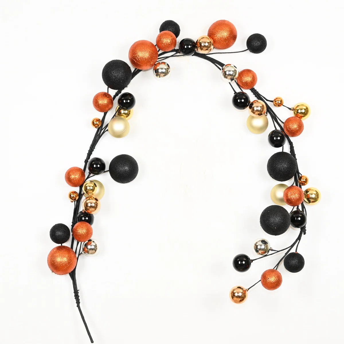 72" L Artificial Fall Garland with Ball Ornaments | Wayfair North America