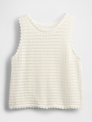 100% Cotton Crochet Tank Top | Gap (US)