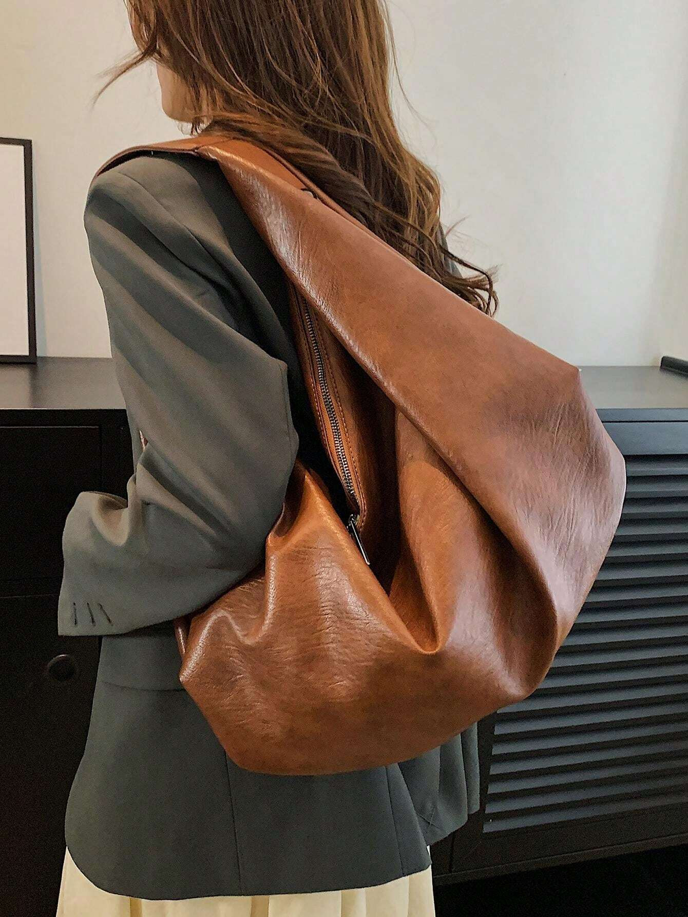 Slouchy Shoulder Bag  | SHEIN