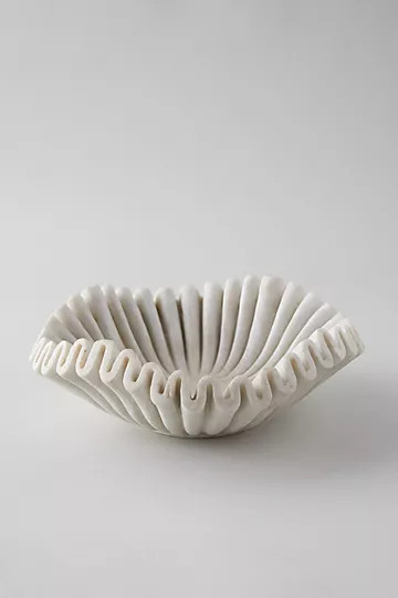 Ruffled Marble Bowl | Anthropologie (US)