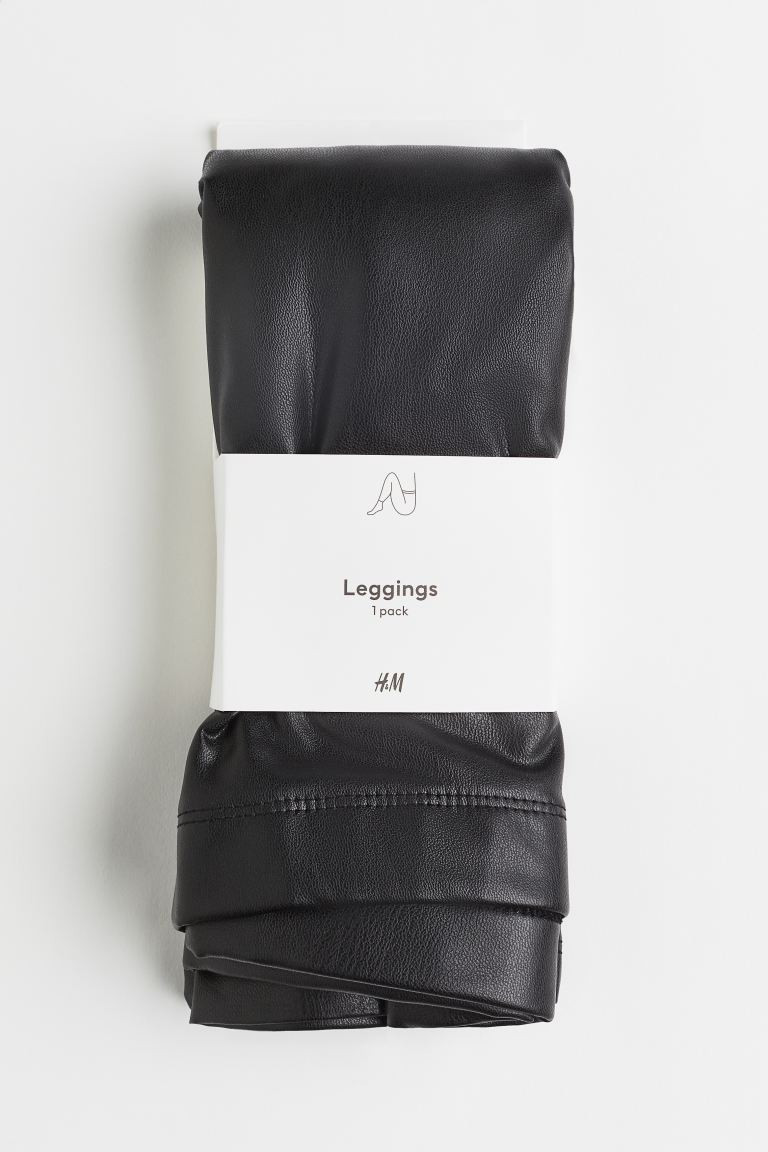 Leggings aus Lederimitat | H&M (DE, AT, CH, NL, FI)