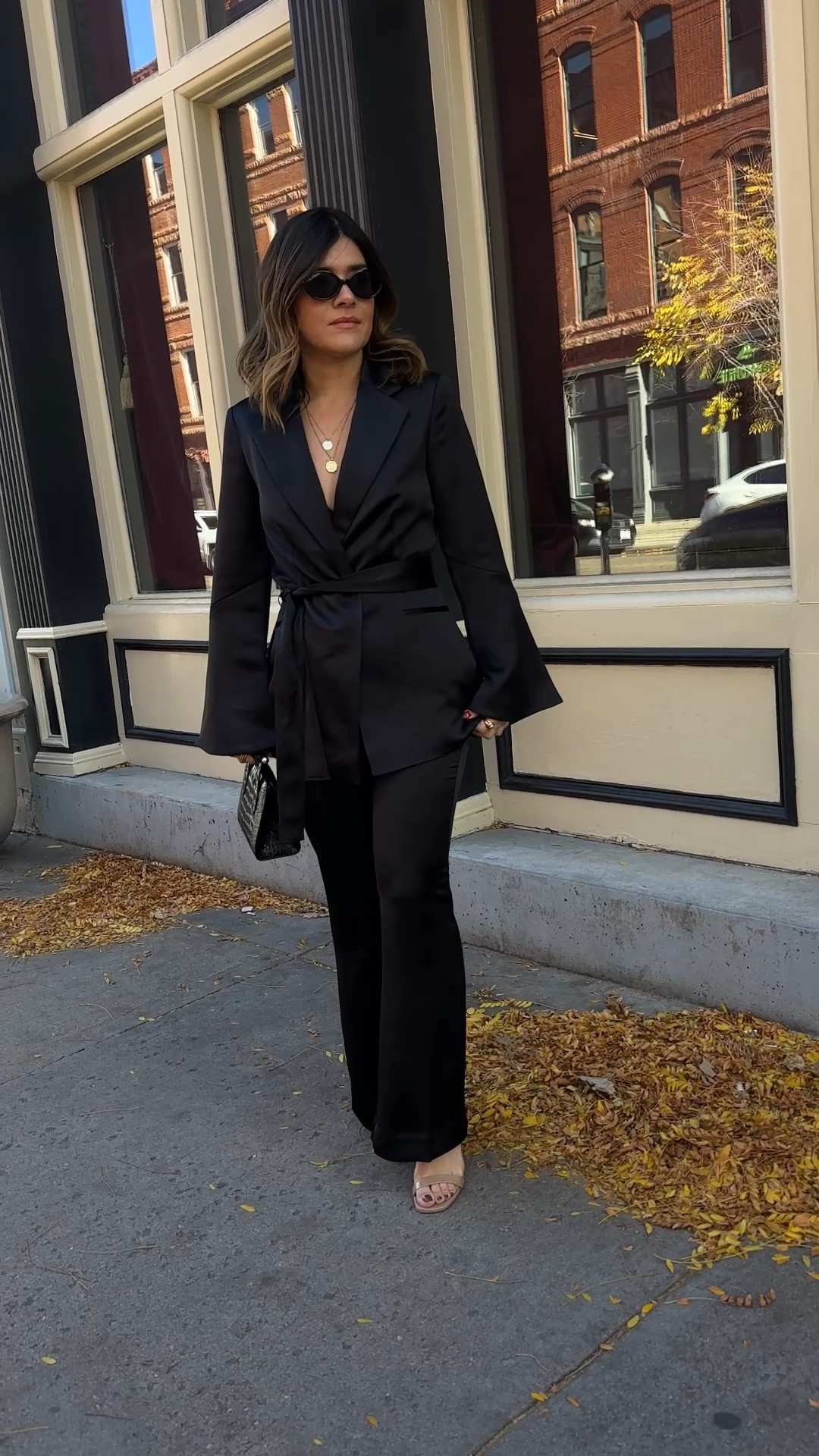Take 25% off right now! This black satin suit via White House Black Market is everything! The blazer and pants are sold separately and they fit like a glove ! This outfit is just so chic for the holidays! 
Blazer size xs
Pants size 0/xs


#LTKSaleAlert #LTKHoliday #LTKParties
