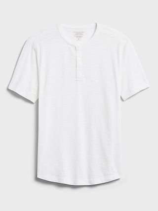 Organic Soft Wash Henley T-Shirt | Banana Republic (US)