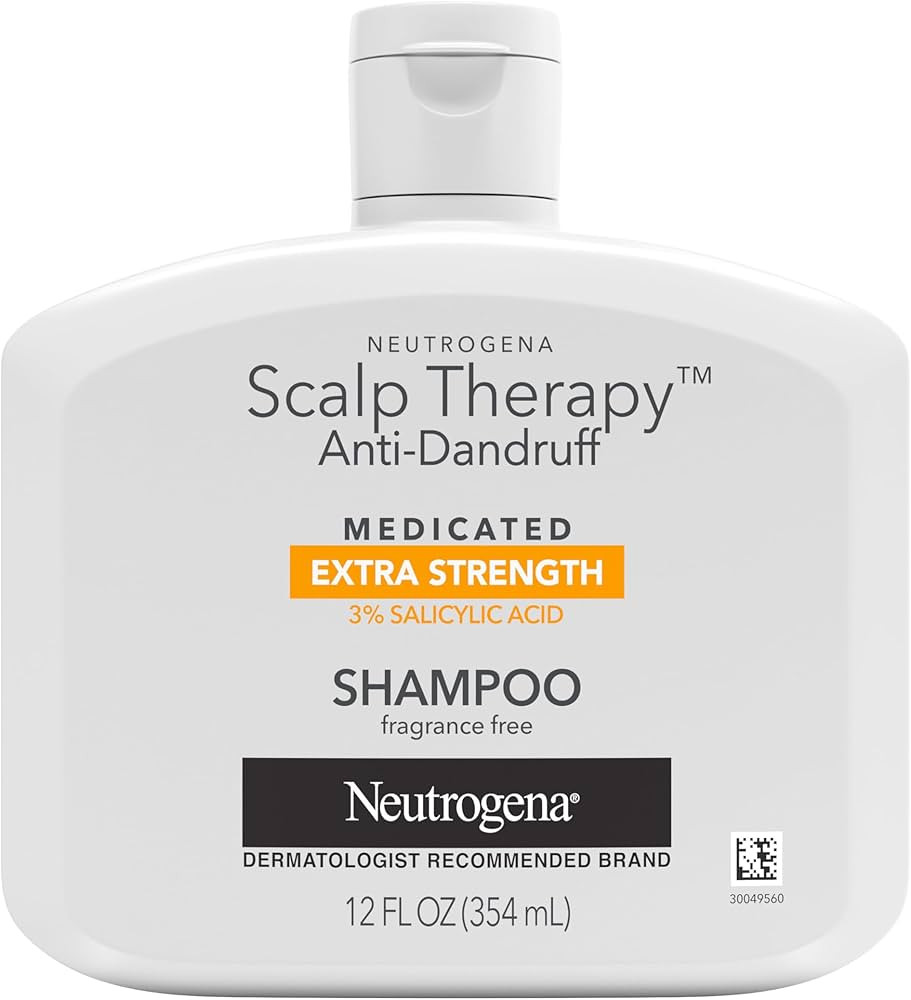 Neutrogena Scalp Therapy Anti-Dandruff Extra Strength Medicated Shampoo with 3% Salicylic Acid, H... | Amazon (US)