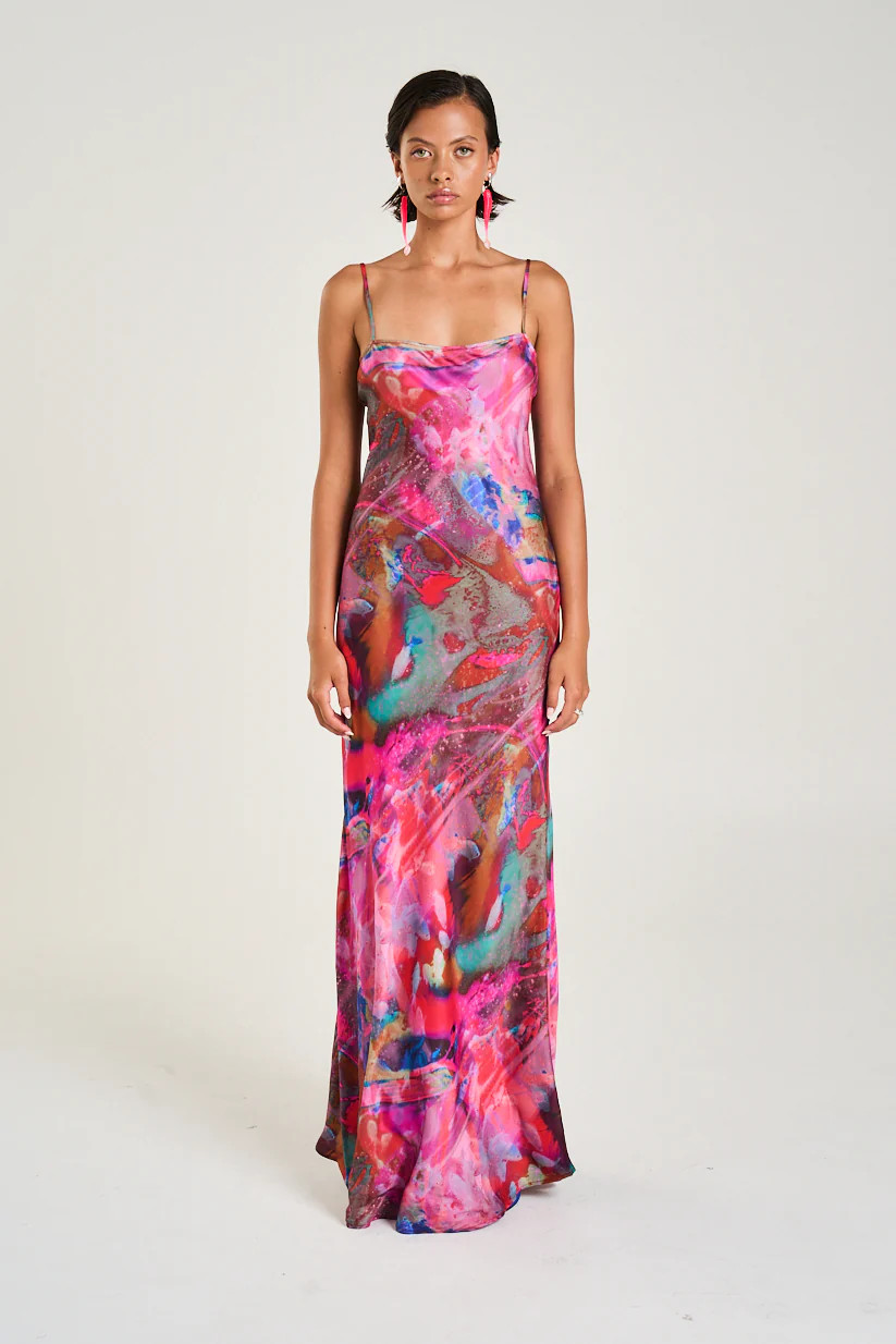 LUNA MAXI DRESS - FISH TANK | Summi Summi