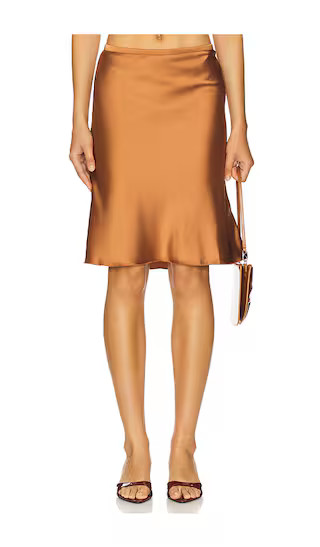 Shoreline Midi Skirt in Umber | Revolve Clothing (Global)