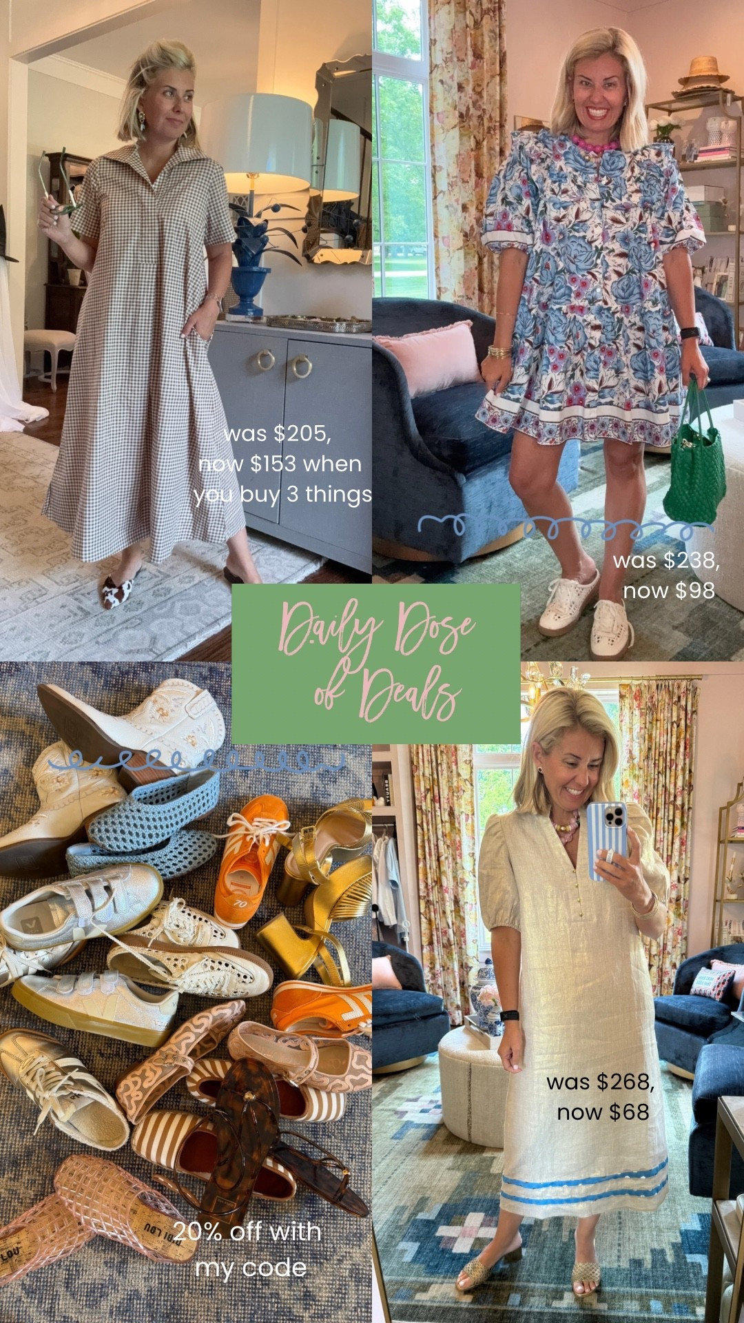 Gosh I love a dose of deals, esp when they are this good, don’t you?

Quiet culture- buy more, save more… up to 25% off
Cleobella- holy cow, the sale prices
Anthro shoes- use code CATHERINE20 to save 20% on orders of $100+ through Sunday
Sail to Sable- $200 off is a grab fast situation

#LTKdayinmylife #LTKSaleAlert #LTKSeasonal