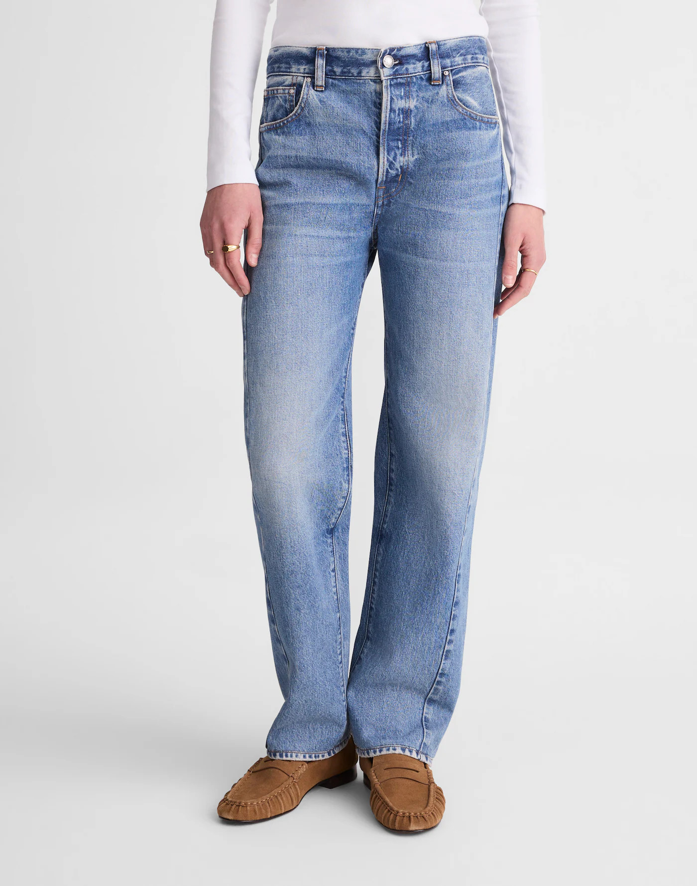 Pieced Barrel-Leg Jeans | Madewell