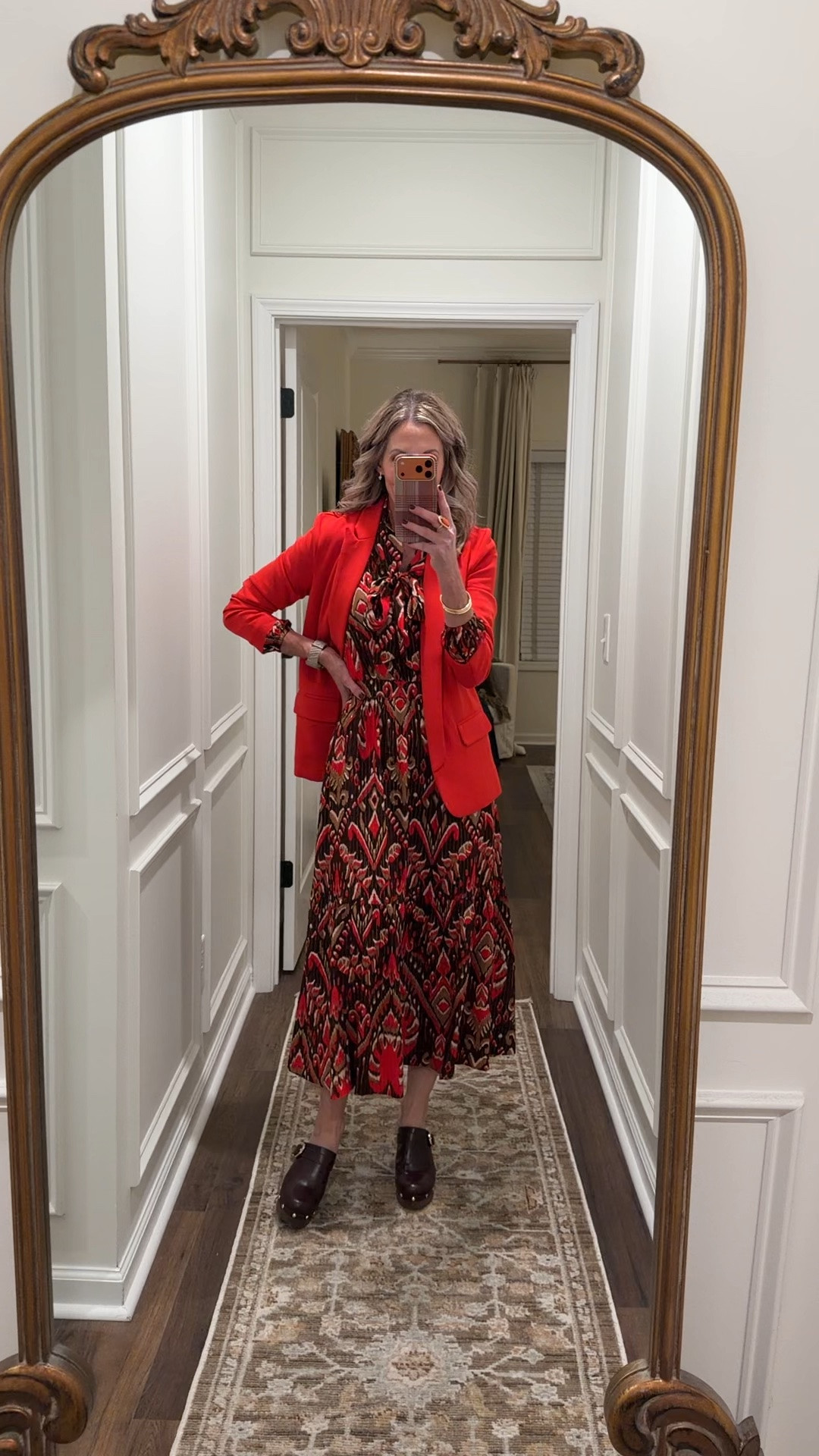 Today’s outfit of the day! This Walmart scenario dress under $30… Linked up and option for the blazer perfect for work