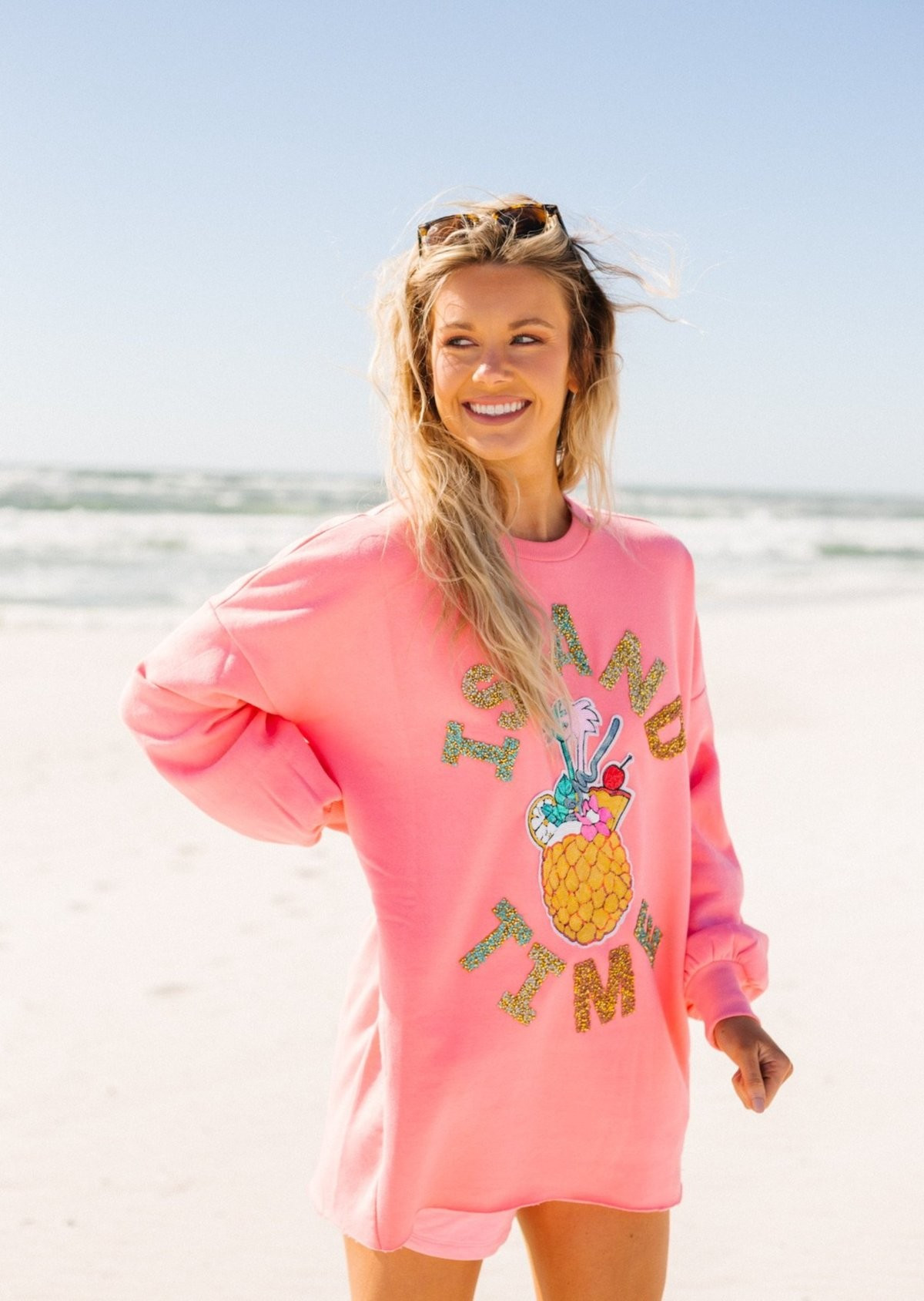 ISLAND TIME SWEATSHIRT DRESS | Judith March