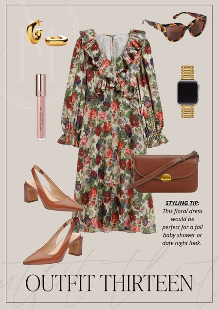 Fall baby shower outfit idea. I love this ruffle detail dress and gorgeous slingbacks! 

#LTKworkwear #LTKSeasonal #LTKstyletip