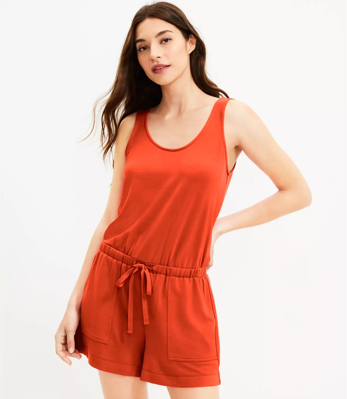 Lou & Grey Signaturesoft Tank Romper | LOFT | LOFT