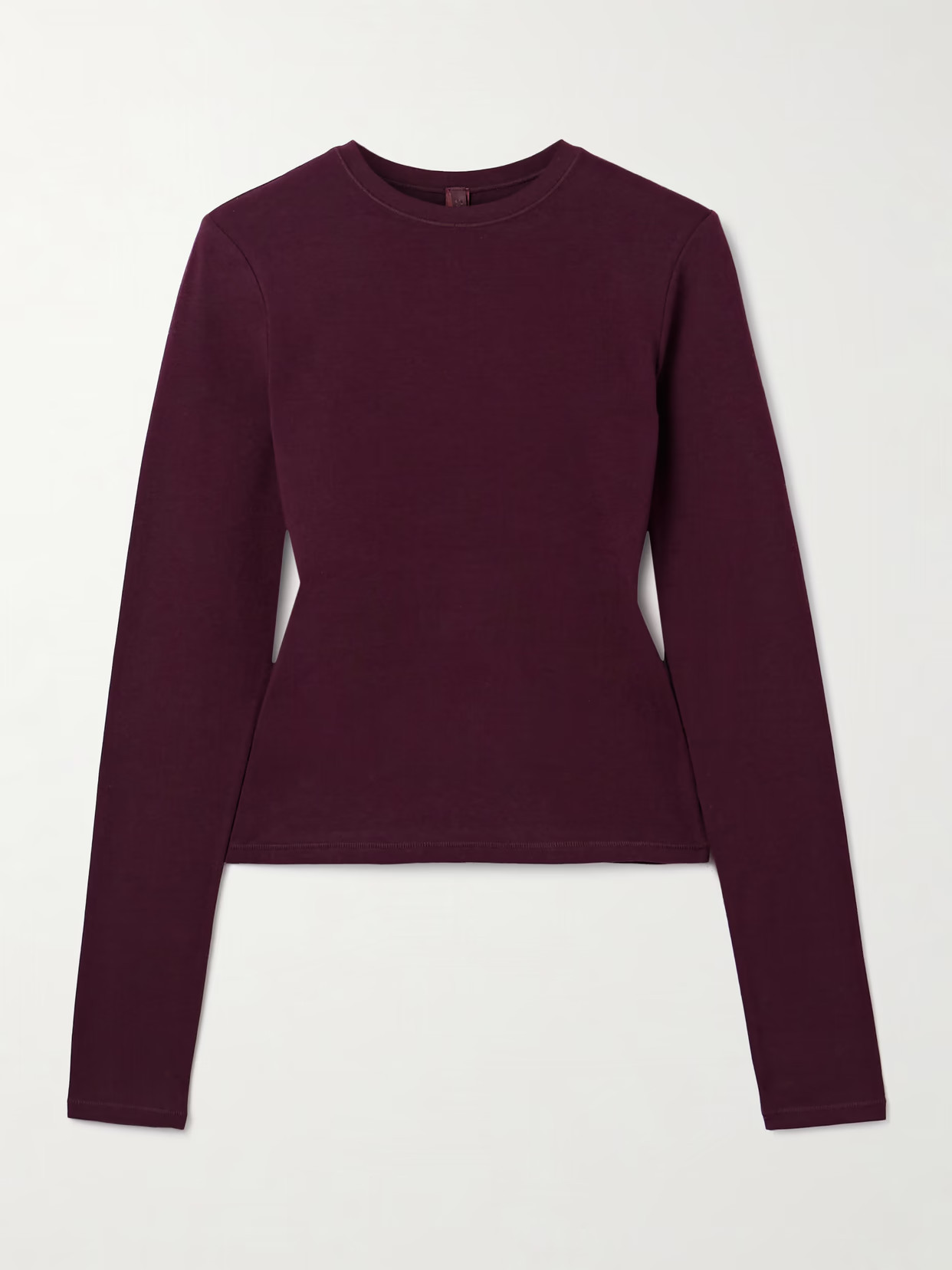 SKIMS - Stretch-cotton Jersey Top - Currant | NET-A-PORTER (UK & EU)