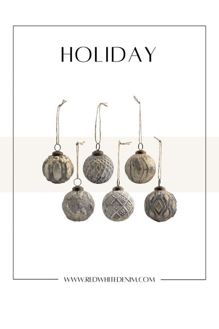 Amazon Find Holiday Christmas Silver Metal Ornament Balls Vintage 

#LTKhome #LTKfindsunder50 #LTKHoliday
