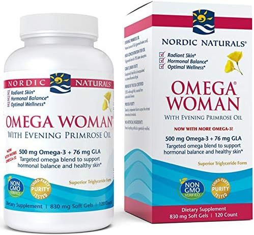 Nordic Naturals - Omega Woman, Evening Primrose Oil Blend, 120 Soft Gels | Amazon (US)