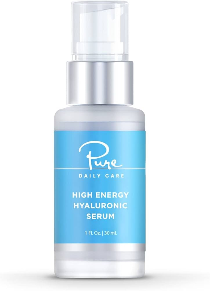 Pure Daily Care High Energy Hyaluronic Serum (1oz) - Hydrating Clinical Grade Hyaluronic Acid Ser... | Amazon (US)