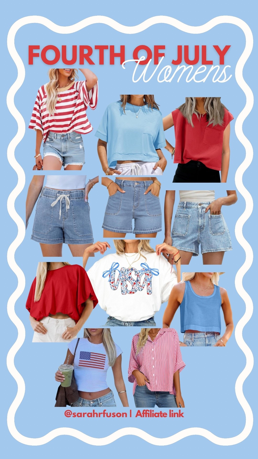 Women’s 4th of July outfit inspiration!
•••
Outfit inspo | patriotic outfits | 4th of July fashion | Fourth of July style | outfit ideas

#LTKStyleTip #LTKSeasonal #LTKMidsize