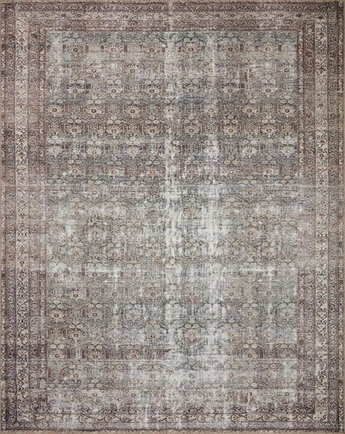 Loloi Amber Lewis Georgie Collection GER-10 Moss/Bark 8'-4" x 11'-6", .19" Pile Height, Area Rug | Amazon (US)