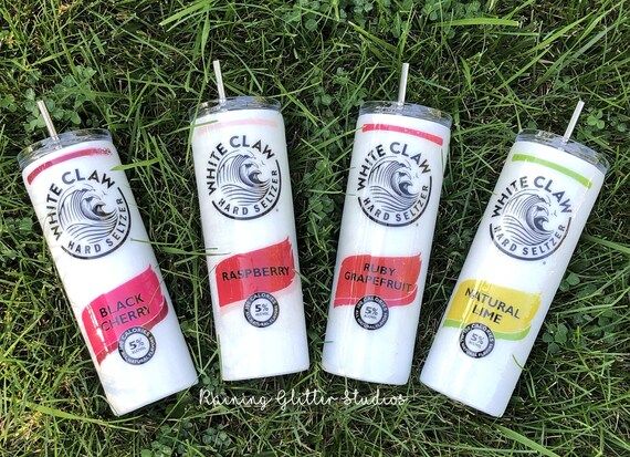 White Claw Glitter Tumbler (New Flavors!), Black Cherry White Claw, Ain't No Laws, Drinking the C... | Etsy (US)