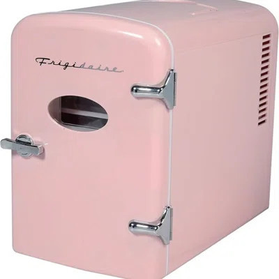 Retro Mini Fridge Cooler, Holds Up to 9 Cans, Portable Fridge for Car, Office, Bedroom, Dorm Room | Wayfair North America