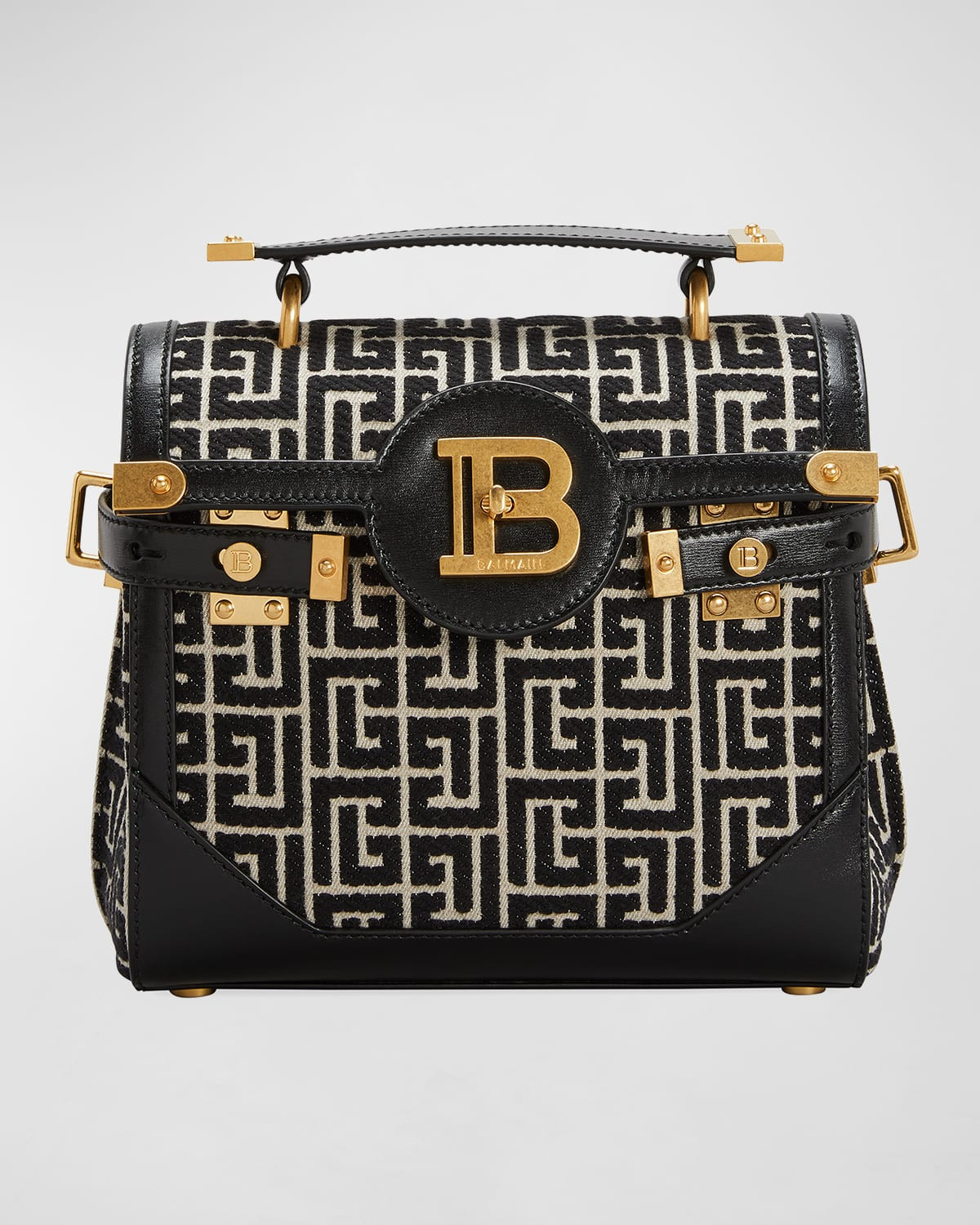 BBuzz 23 Top-Handle Bag in Monogram Jacquard | Neiman Marcus