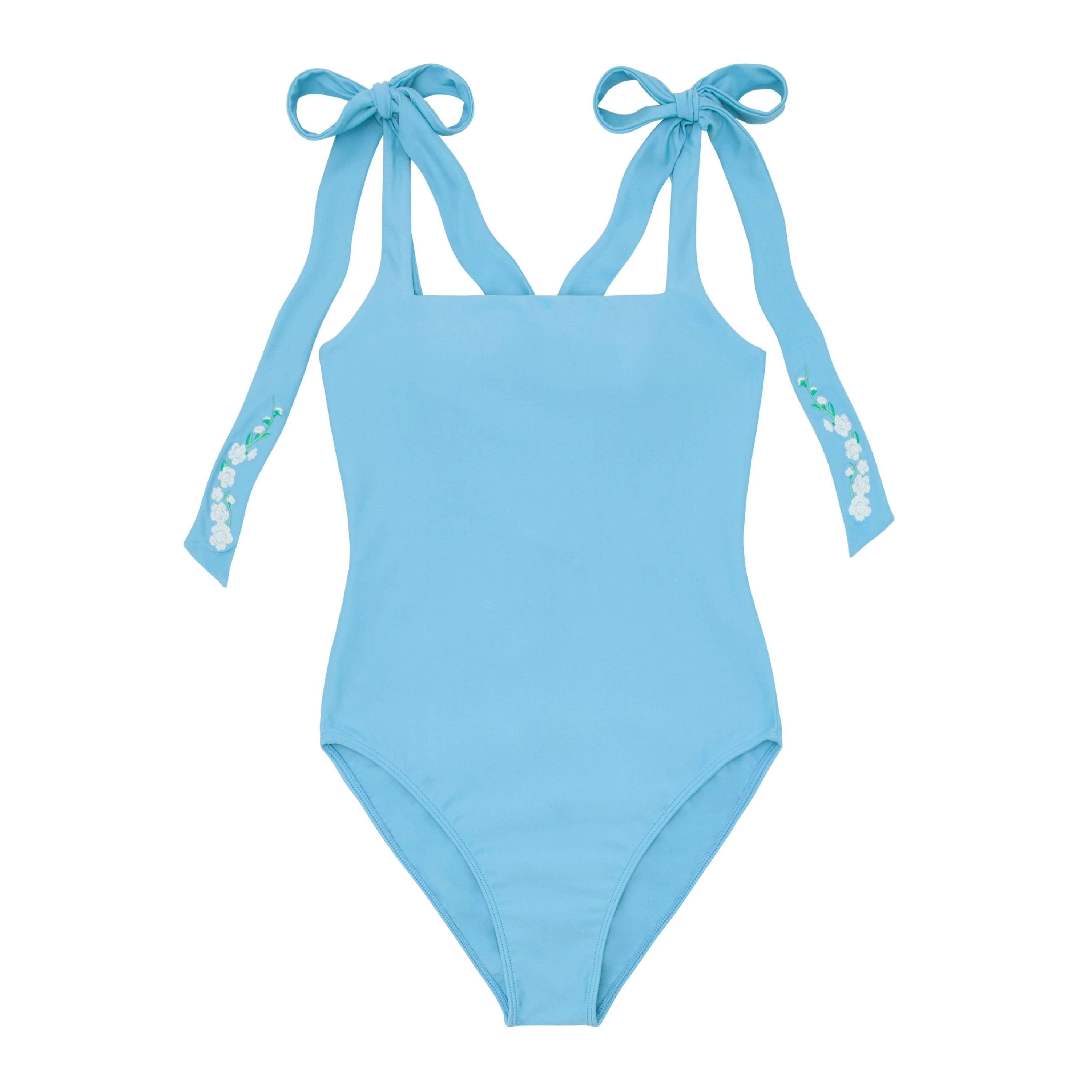 minnow x fanm mon women's lagoon tie knot one piece | minnow