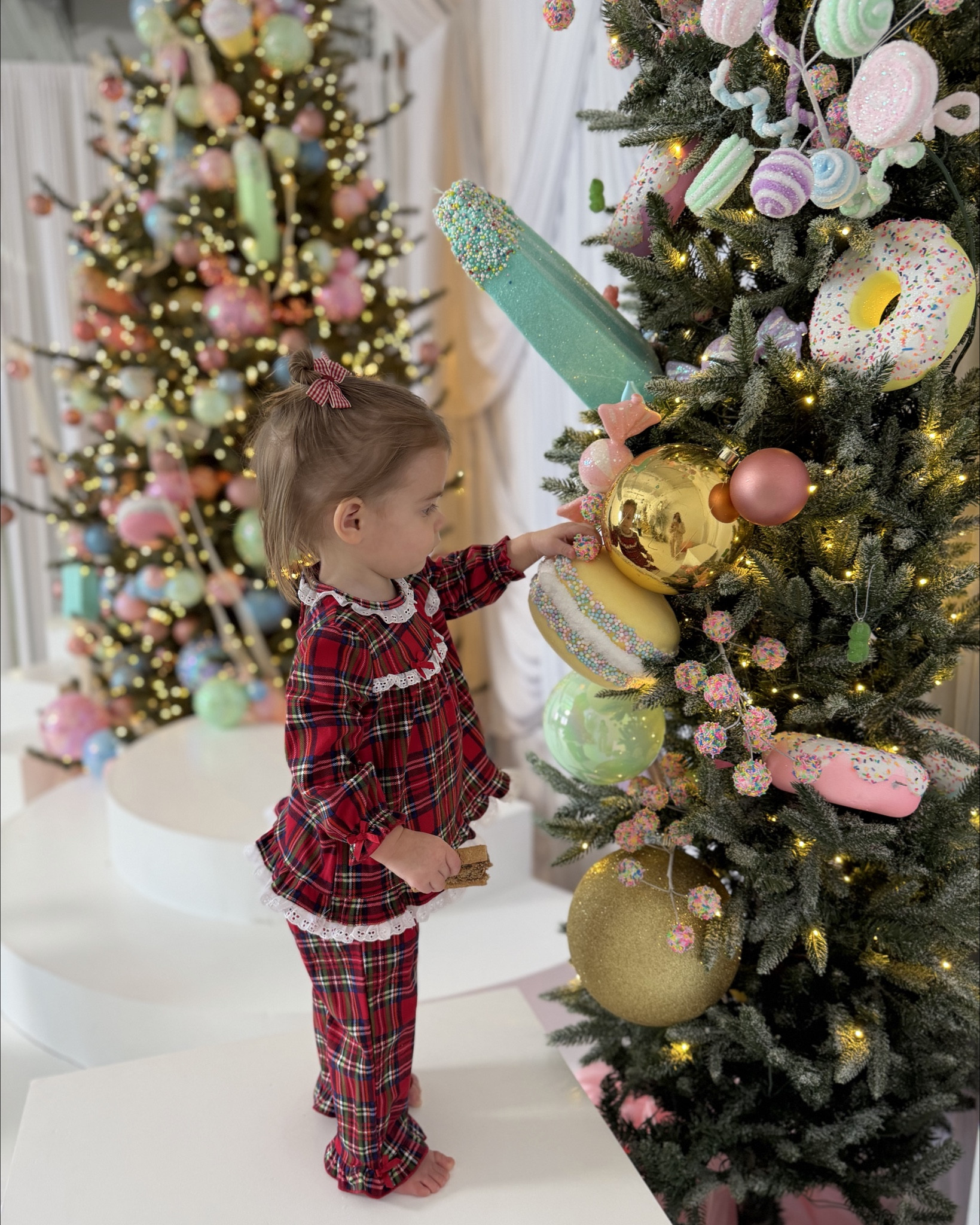 I found Evelyn’s little pajama set online, on sale!! She’s in a size 12m and it def runs big. She’s pretty long and this fits well. (She’s 17m) ❤️❤️ also linked Ollie’s gingerbread PJs!! 

Babygirl plaid pajamas, ruffle pajama set, ruffled babygirl pajamas, toddler girl pajamas, Christmas plaid 

#LTKHoliday #LTKKids #LTKFamily