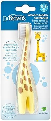 Dr. Brown's Infant-to-Toddler Toothbrush, Giraffe | Amazon (US)