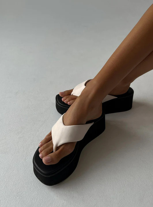 Crawley Sandals Cream | Princess Polly US