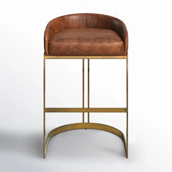 Bradley Genuine Leather Bar & Counter Stool | Wayfair North America