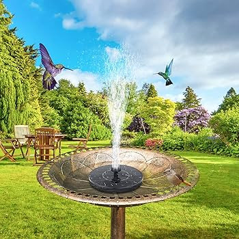 Mademax 1W Solar Bird Bath Fountain Pump, Solar Fountain, Free Standing Floating Solar Powered Wa... | Amazon (US)