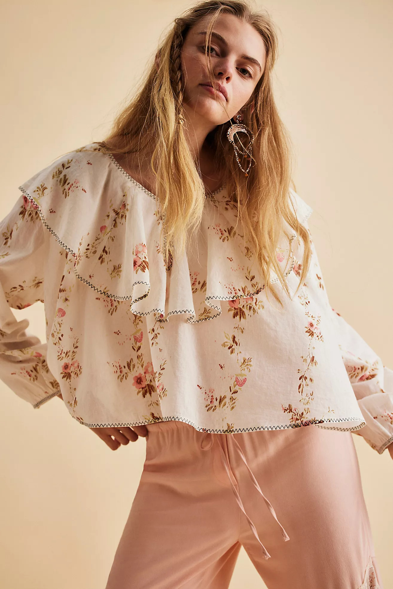 Camilla Printed Blouse | Free People (Global - UK&FR Excluded)