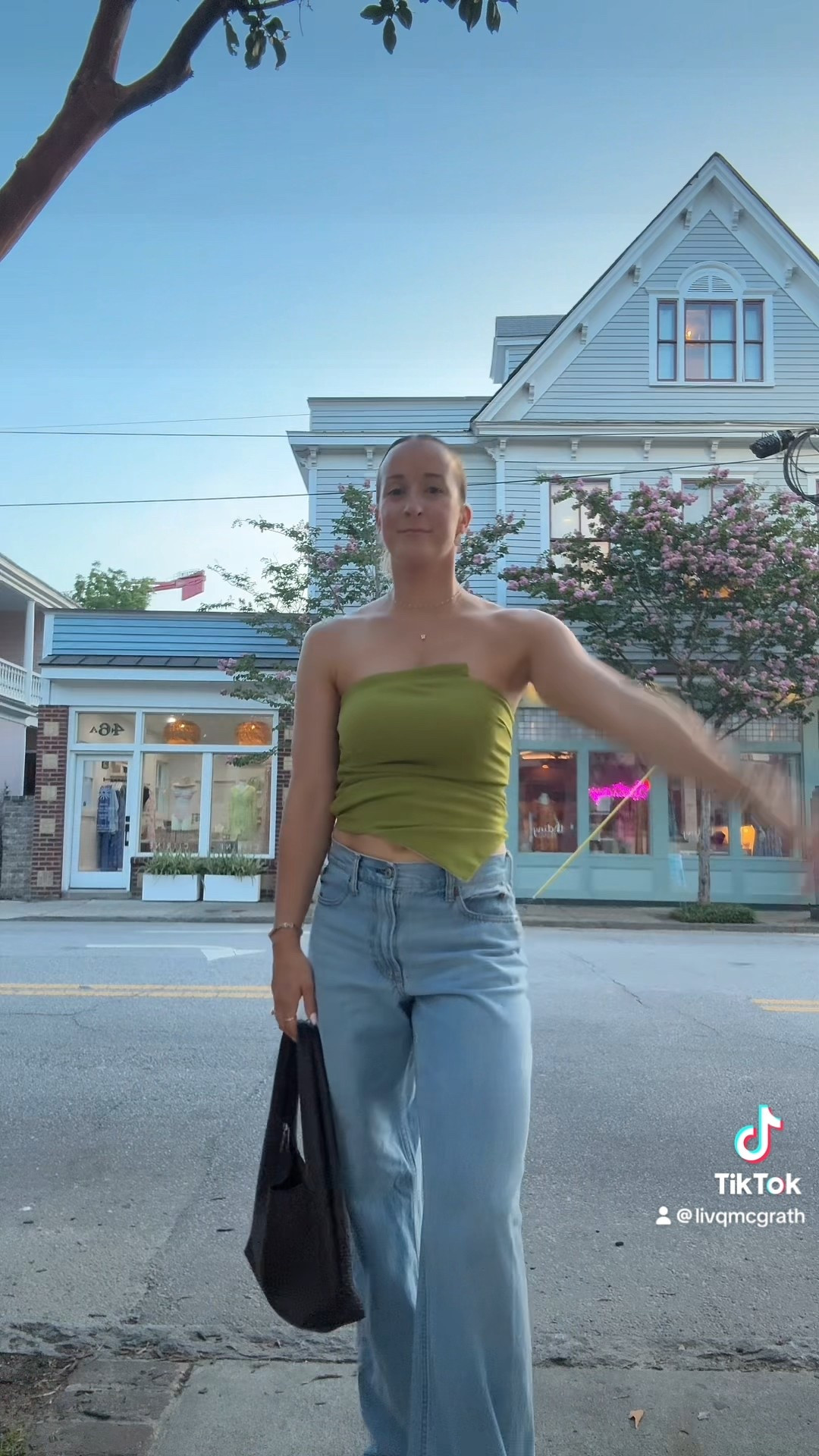 Feeling good all dressed up in Charleston! I would have never picked this color too but we had to wear green and I’m so glad we did because it’s soo cute!! Favorite low rise loose denim from Abercrombie too 

#LTKSummerEdit #LTKFindsUnder50