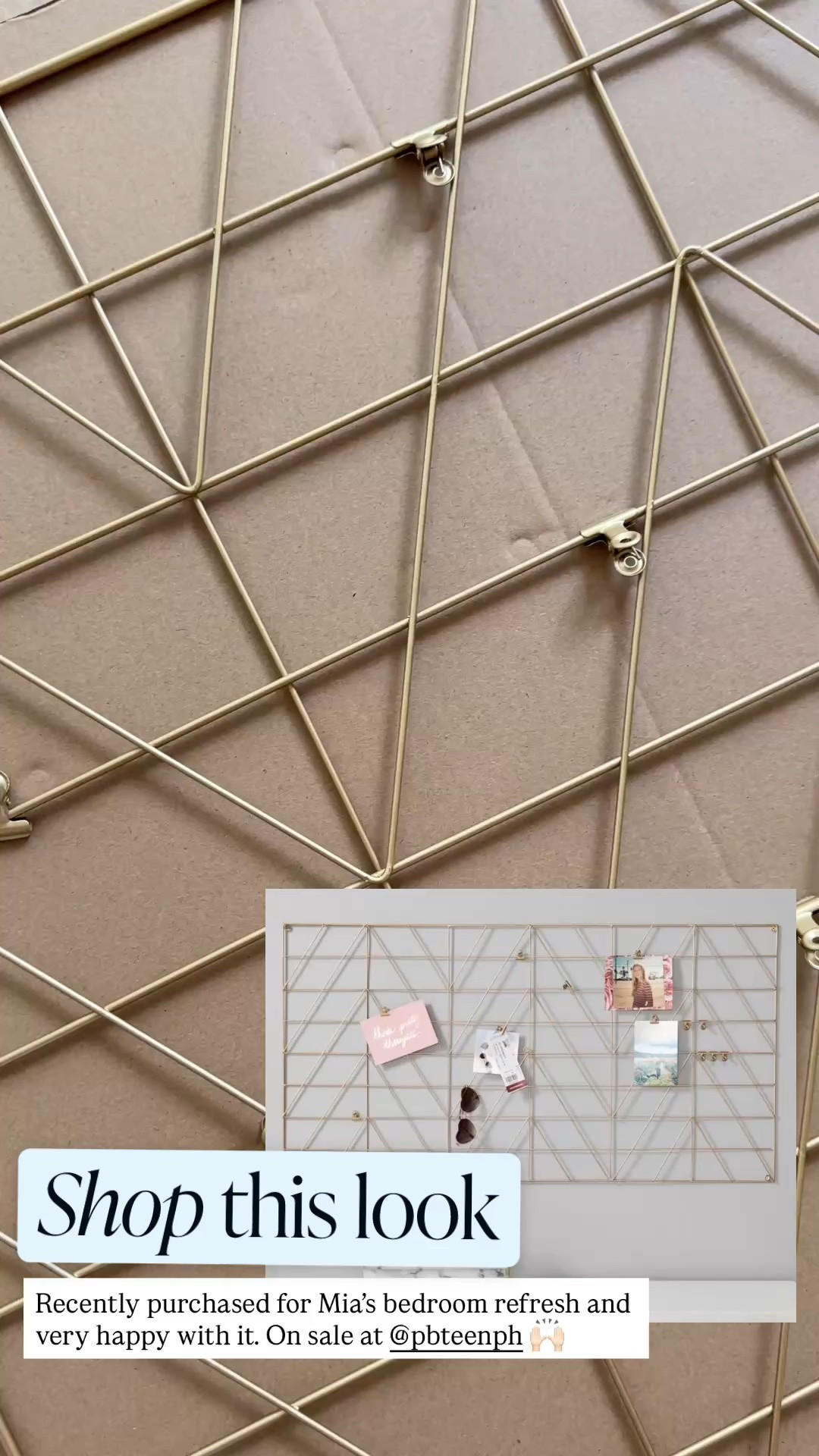 Sale alert — perfect for a teen girl’s bedroom! This oversized gold photo holder is perfect for my teens bedroom. Also available in black! @pbteen

#LTKHome #LTKSaleAlert #LTKKids