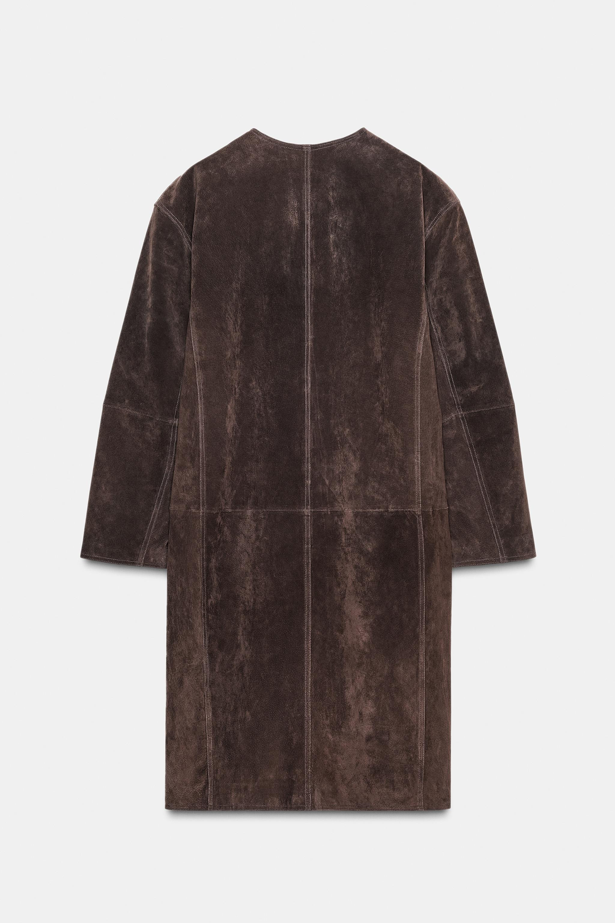 100% LEATHER COAT | Zara AU