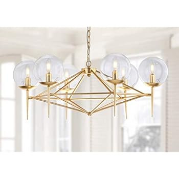 Safavieh Lighting Collection Greyor Chandelier, Gold | Amazon (US)