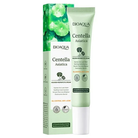 BIOAOUA Centella Asiatica Eye Cream moisturizes and tightens the skin around the eyes reduces fine lines improves dark circles light and refreshing non-greasy 20g | Walmart (US)