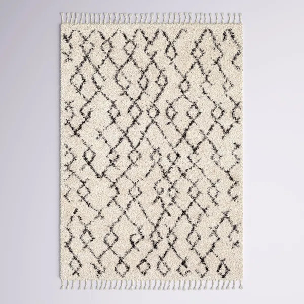 Cream/Charcoal Rug | Wayfair North America