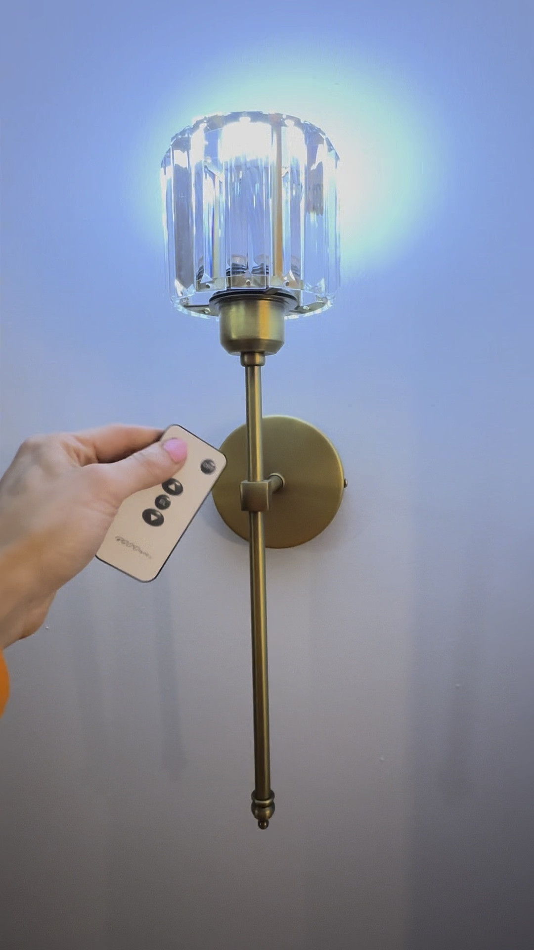 Cordless wall sconce light 
Bedroom lights 
Magic light bulbs 
Crystal sconce 
Small wall fixtures 
Home decor under 50 

#LTKunder100 #LTKhome #LTKfamily