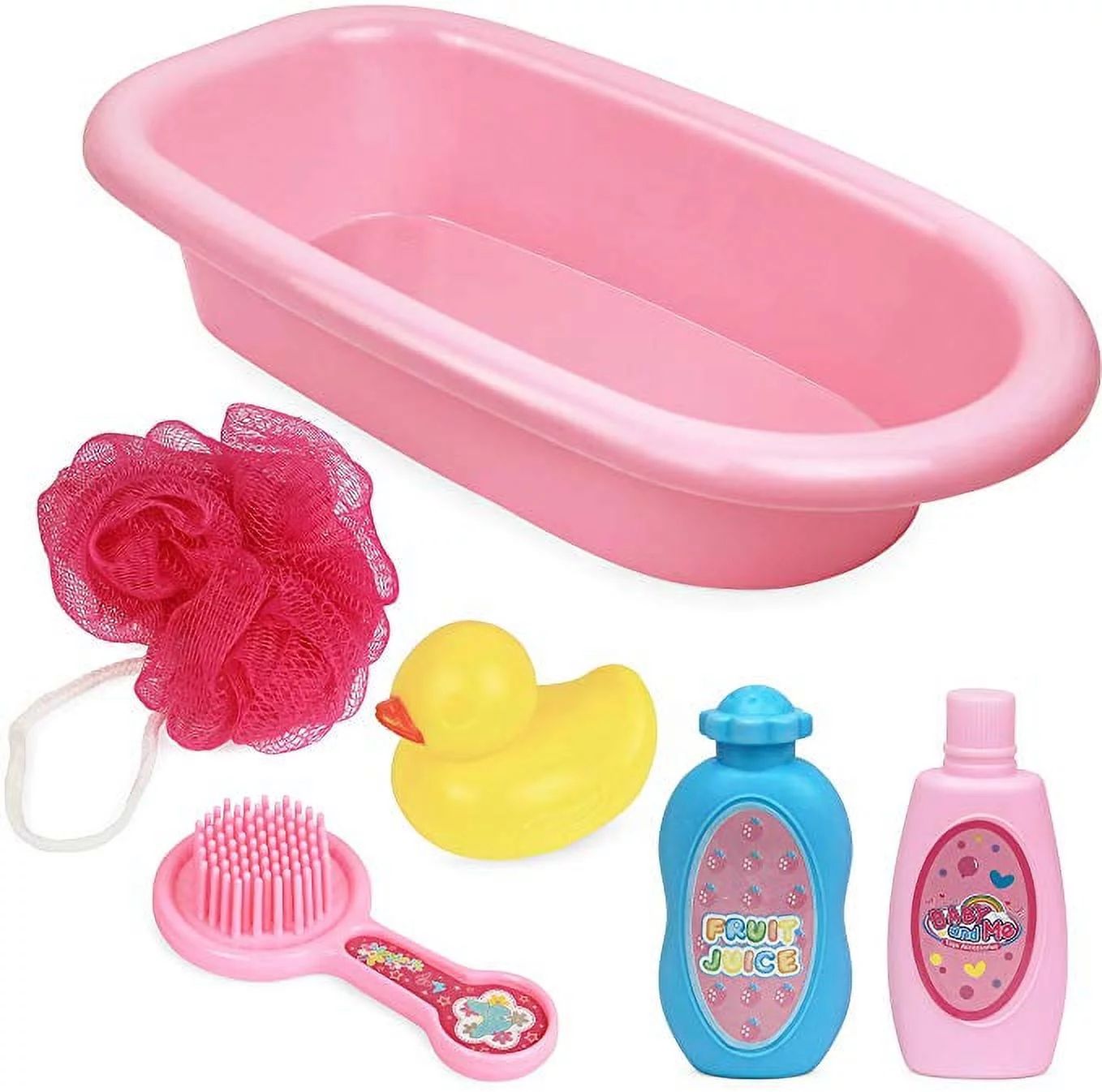 Click N' Play 6 Piece Baby Bathtub Doll Pretend Play Set with Accessories. | Walmart (US)