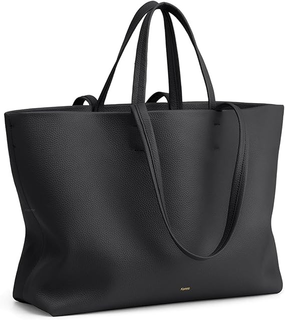 Kattee Leather Tote Bags for Women Soft Shoulder Purses Handbags Travel Work Bags Top Grain Leath... | Amazon (US)