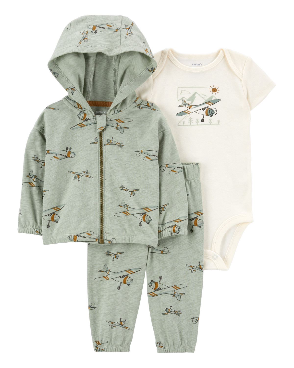 Baby 3-Piece Airplane Little Jacket Set | Carter's Inc